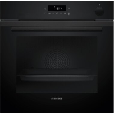 Siemens HR232GEB3, iQ300, Einbau-Backofen mit Dampfunterstützung, 60 x 60 cm, Deep black inox