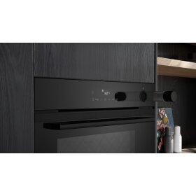 Siemens HR232GEB3, iQ300, built-in oven with steam support, 60 x 60 cm, Deep black inox