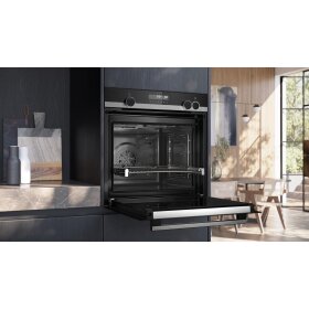Siemens HR578GFS7F, iQ500, built-in oven with steam support, 60 x 60 cm, stainless steel