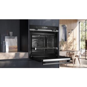 Siemens HR578GFS7F, iQ500, built-in oven with steam support, 60 x 60 cm, stainless steel
