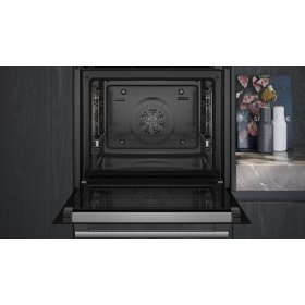 Siemens HR578GFS7F, iQ500, built-in oven with steam support, 60 x 60 cm, stainless steel