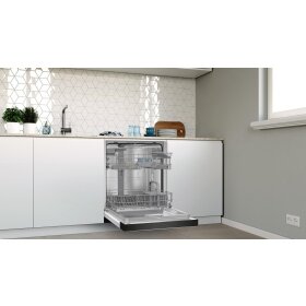 Constructa CG5IS03ITE, semi-integrated dishwasher, 60 cm, brushed steel