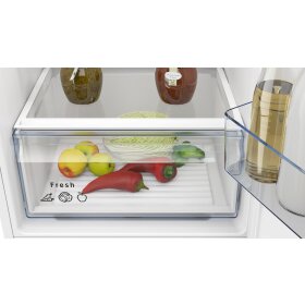 Constructa CK586NSE0, built-in fridge-freezer combination with bottom freezer area, 177.2 x 54.1 cm, drag hinge