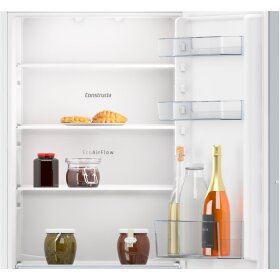 Constructa CK586NSE0, built-in fridge-freezer combination with bottom freezer area, 177.2 x 54.1 cm, drag hinge