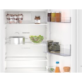 Constructa CK282NSE0, Einbau-Kühlschrank mit Gefrierfach, 177.2 x 54.1 cm, Schleppscharnier