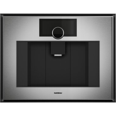 Gaggenau GC451120, Gaggenau Serie Expressiv, Espresso-Vollautomat, 60 x 45 cm, Edelstahl hinter Rauchglas, entnehmbarer Wasserbehälter
