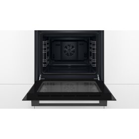 Bosch HBF010BA1, Serie 2, Einbau-Backofen, 60 x 60 cm, Schwarz