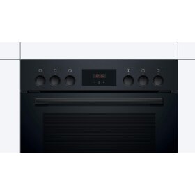 Bosch HEF113BB0, Serie 2, Einbau-Herd, 60 x 60 cm, Schwarz
