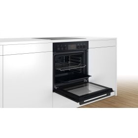 Bosch HEF113BB0, Serie 2, Einbau-Herd, 60 x 60 cm, Schwarz