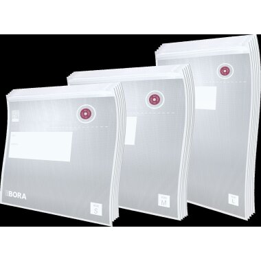 BORA QVACVBES QVac Vakuumierbeutel Set (5x 0,6 Liter, 5x...