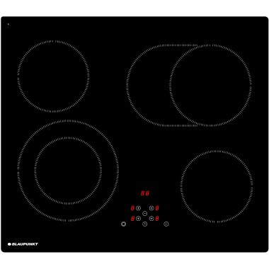 Blaupunkt 5RG64361 Glaskeramik-Kochfeld 60 cm, Elektro, 4...