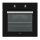 htech HTB34220 EG8230, Einbau-Backofen, 65 l, 5 Heizarten, Digitaldisplay, Schwarz, A