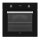 htech HTB74320 EG8260, Einbau-Backofen mit Pyrolyse, 65 l, 6 Heizarten, Digitaldisplay, A