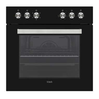 Htech Hth34220 Eg081300, Built-In Stove, 65 L, 5 Heating Types, Black, A