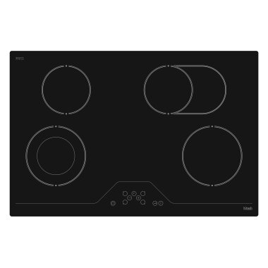 htech HTK65760 EG8360 Glaskeramik-Kochfeld autark 78 cm 4 Kochzonen Touchcontrol