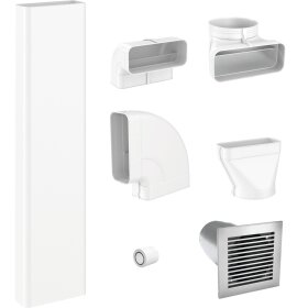 Miele DFKS-A-1 Flachkanal-Set Abluft für KMDA 7476 /...