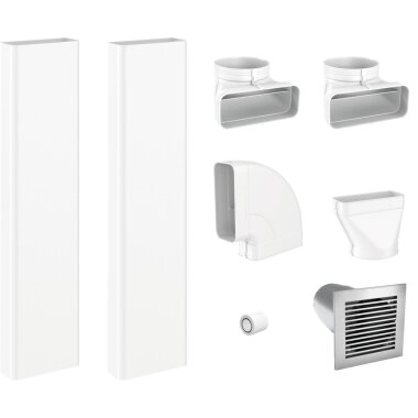 Miele DFKS-AR Flachkanal-Set Abluft für KMDA 7272-1...
