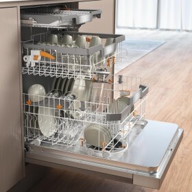 Miele G 7628 SCi XXL AutoDos E Integrierter Geschirrspüler XXL 12338480, Edelstahl CleanSteel