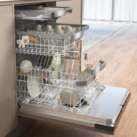 Miele G 7678 SCVi XXL AutoDos E Vollintegrierter Geschirrspüler XXL 12340840, Obsidianschwarz