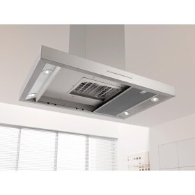 Miele DA 4208 D EXTA Puristic Plus Insel-Dunstabzugshaube 11392210, Edelstahl