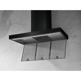 Miele PUR 98 W Wand-Dunstabzugshaube 12358160, Mattschwarz