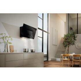 Miele DAH 1850 Active Wand-Dunstabzugshaube 12533880, Obsidianschwarz
