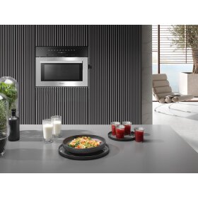 Miele M 7140 TC Einbau-Mikrowellengerät 11103470, Edelstahl/CleanSteel