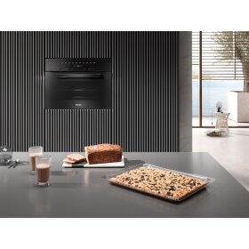 Miele H 7240 BM Kompakt-Backofen mit Mikrowelle 11104080, Obsidianschwarz