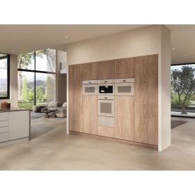Miele H 7440 BMX Griffloser Kompakt-Backofen mit Mikrowelle 12548910, Pearlbeige