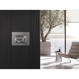 Miele KWT 7112 iG Einbau-Weintemperierschrank 45cm Nischenhöhe 11186570, Graphitgrau Glas