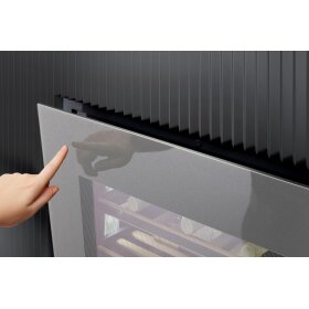 Miele KWT 7112 iG Einbau-Weintemperierschrank 45cm Nischenhöhe 11186580, Obsidianschwarz Glas