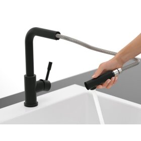 Villeroy & Boch Steel Shower, Küchenarmatur, Steel Shower Matt Black, 96970106 2% Skonto Hochdruckarmatur