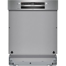 Bosch SMI4HBS07E, Serie 4, Teilintegrierter Geschirrspüler, 60 cm, Gebürsteter Stahl