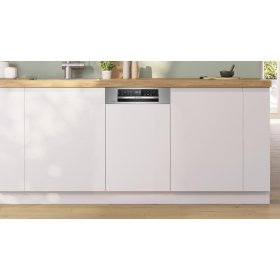Bosch SPI6EMS21E, Serie 6, Teilintegrierter Geschirrspüler, 45 cm, Gebürsteter Stahl