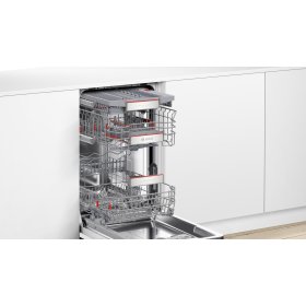 Bosch SPI6EMS21E, Serie 6, Teilintegrierter Geschirrspüler, 45 cm, Gebürsteter Stahl