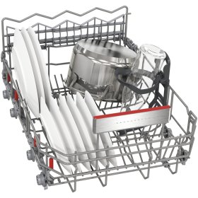 Bosch SPI6EMS21E, Serie 6, Teilintegrierter Geschirrspüler, 45 cm, Gebürsteter Stahl