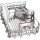 Bosch SPI6EMS21E, Serie 6, Teilintegrierter Geschirrspüler, 45 cm, Gebürsteter Stahl