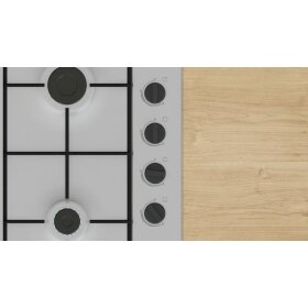 Bosch PBP6B5K80, Serie 2, Gaskochfeld, Edelstahl