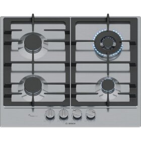 Bosch PCH6A5I90, Serie 6, Gaskochfeld, 60 cm, Edelstahl