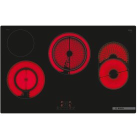 Bosch PKH811BB1D, Serie 4, Elektro-Kochfeld, 80 cm, Rahmenlos aufliegend