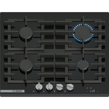 Bosch PRP6A6H40, Serie 8, Gaskochfeld, 60 cm, Hartglas,...
