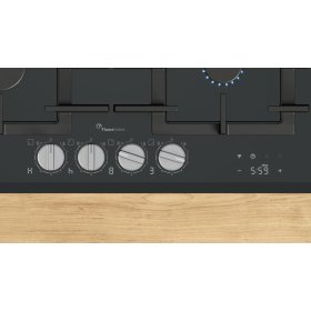 Bosch PRP6A6H40, Serie 8, Gaskochfeld, 60 cm, Hartglas, Schwarz