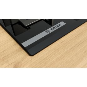 Bosch PRP6A6H40, Serie 8, Gaskochfeld, 60 cm, Hartglas, Schwarz