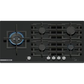 Bosch PRS9A6H40, Serie 8, Gaskochfeld, 90 cm, Hartglas,...