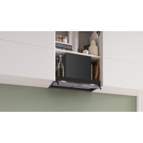 Bosch DBB65CC65, Serie 4, Integrierte Designhaube, 60 cm, Klarglas, Mattschwarz