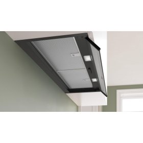 Bosch DBB95CC60, Serie 4, Integrierte Designhaube, 90 cm, Klarglas, Mattschwarz