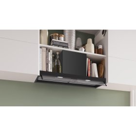 Bosch DBB95CC60, Serie 4, Integrierte Designhaube, 90 cm, Klarglas, Mattschwarz