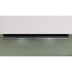 Bosch DBB97DP65, Serie 6, Integrierte Designhaube, 90 cm, Klarglas schwarz bedruckt, Mattschwarz