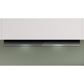 Bosch DBB99ET65, Serie 8, Integrierte Designhaube, 90 cm, Klarglas schwarz bedruckt, Mattschwarz