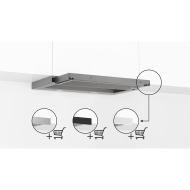 Bosch DFL064W54, Serie 2, Flachschirmhaube, 60 cm,...